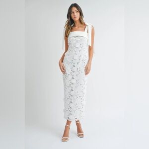 NWT White MIDI Dress Size S